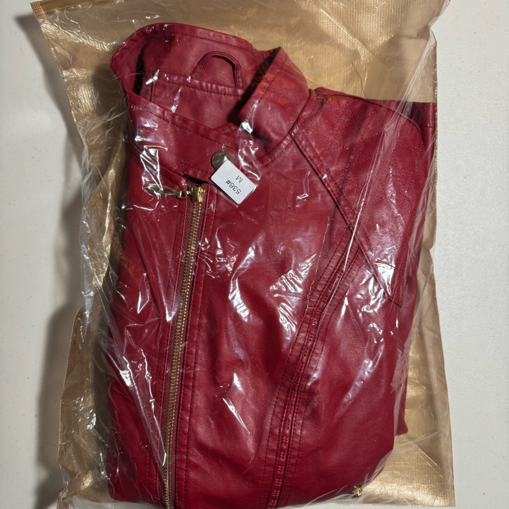 Red Leather Jacket - image 4